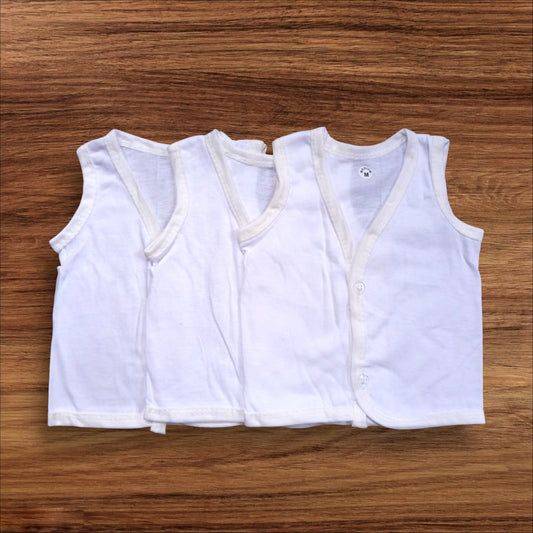 New Born Baby Inner Vest [White]**