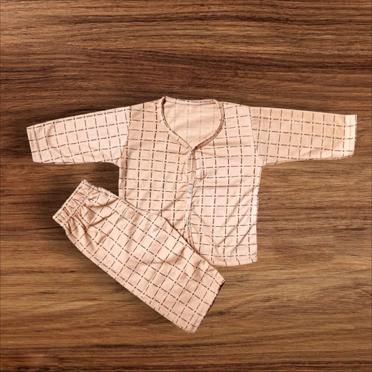 Baby Night Suit (1 to 6 Months) Brown