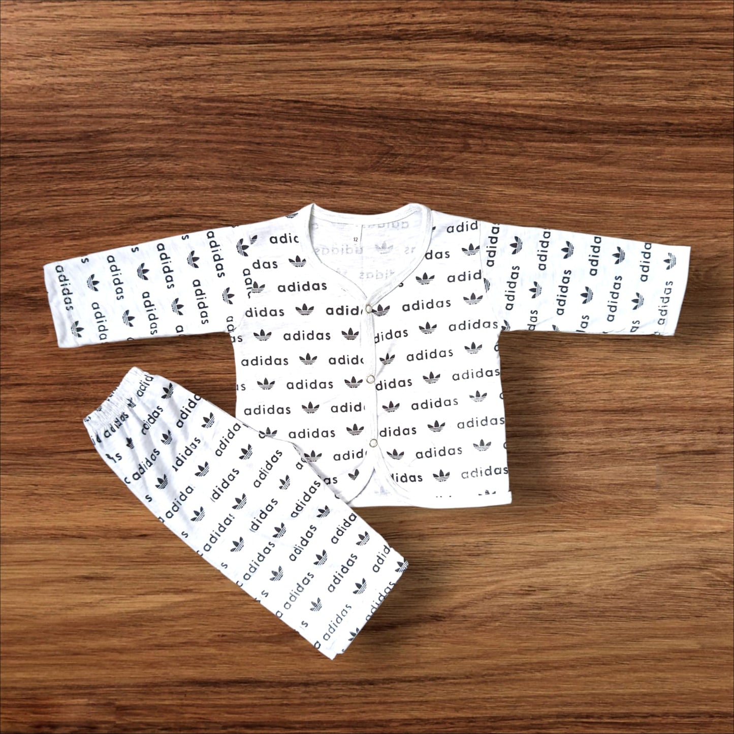 Baby Night Suit (1 to 6 Months) Whitish