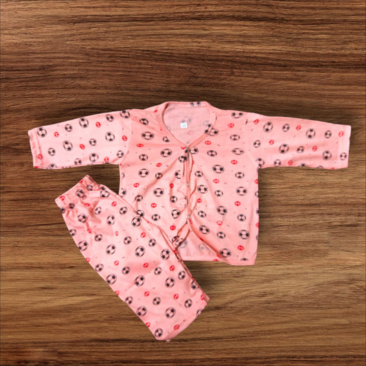 Baby Night Suit (1 to 6 Months) Pink