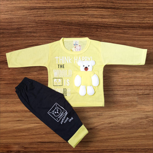 Baby Suit Think Happy Yellow (1 to 6 Months)