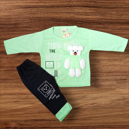Baby Suit Think Happy Green (1 to 6 Months)