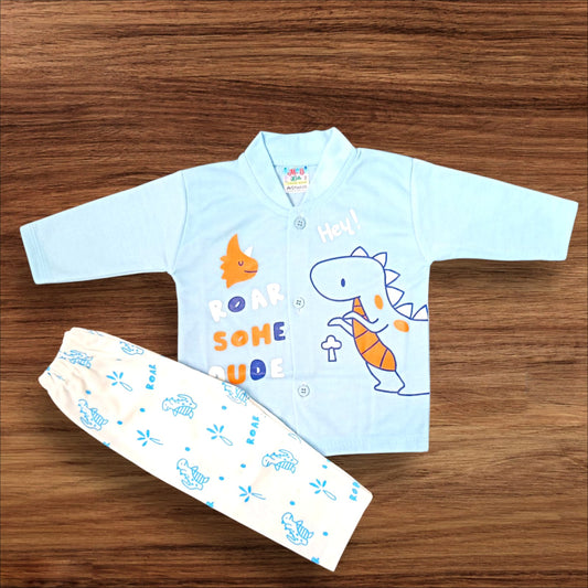 Baby Suit Some Roar Blue (1 to 6 Months)