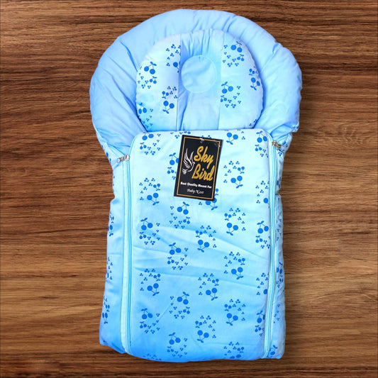 Newborn Baby Carry Nest Valvet Blue