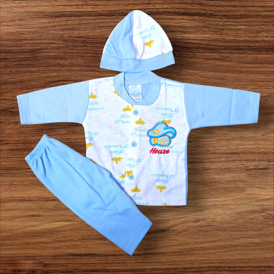 New Born Baby Suit House Blue