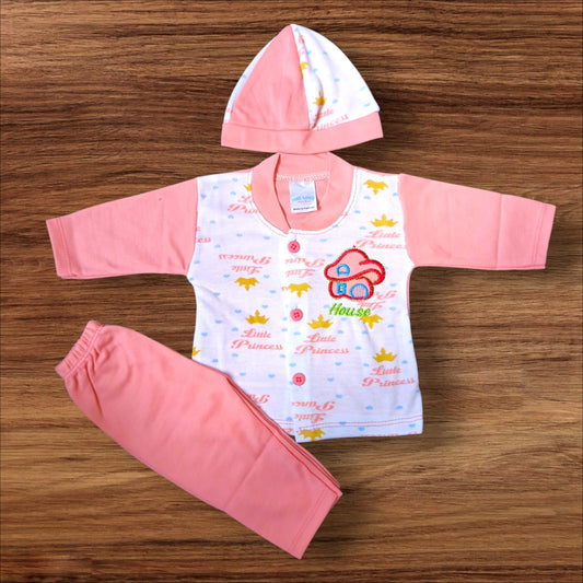 New Born Baby Suit House Pink