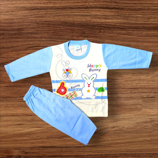 Baby Suit Happy Bunny Blue (1 to 6 Months)