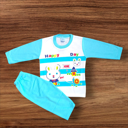 Baby Suit Happy Day Blue (1 to 6 Months)