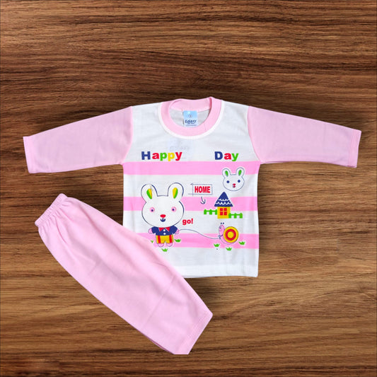 Baby Suit Happy Day Pink (1 to 6 Months)