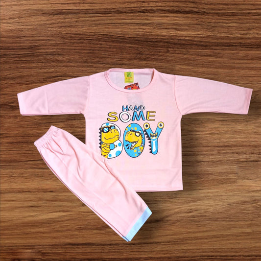 Baby Suit Handsome Boy Pink (1 to 6 Months)