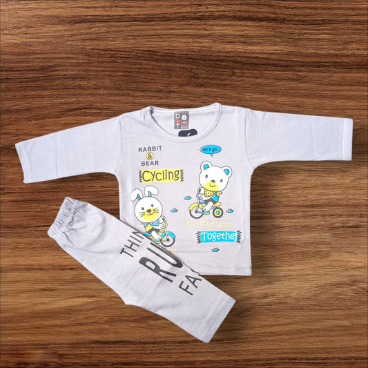 Baby Suit Cycling Grey (1 to 6 Months)