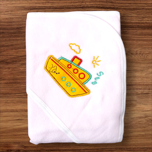 New Born baby Wrapping Sheet Ship (Winter) Pink