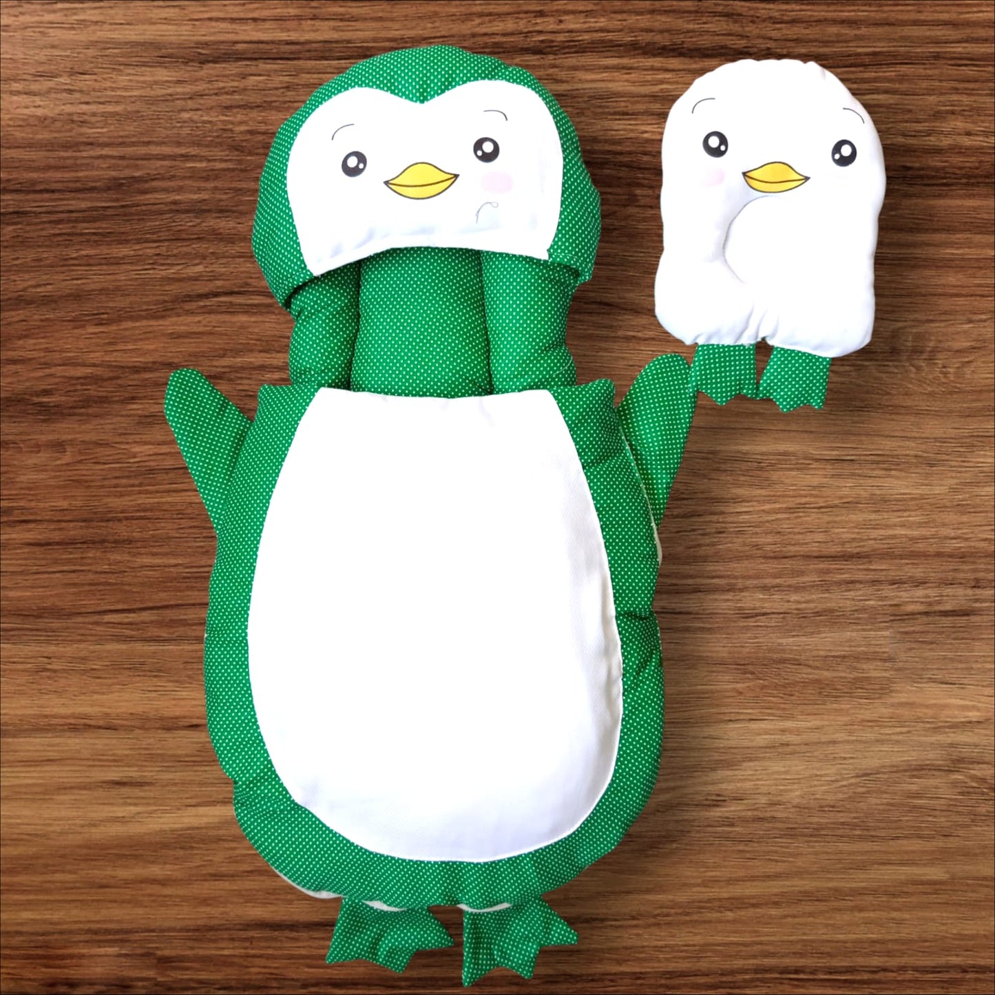 New Born Baby Foamic Dot Penguin Green