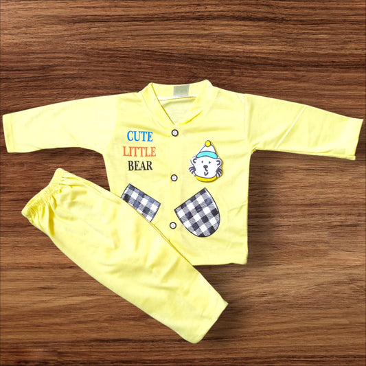 Baby Suit Cute Litlle Bear Yellow (1 to 6 Months)