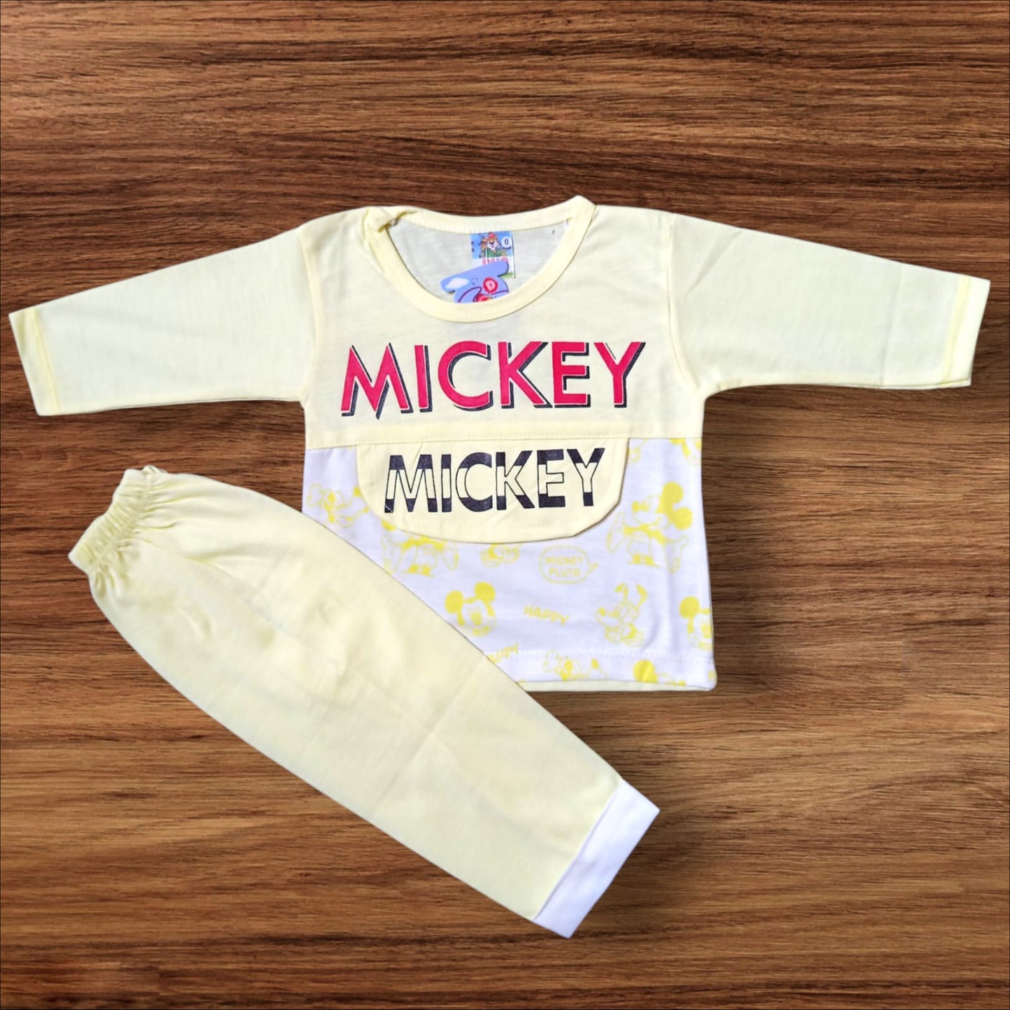Baby Suit Mickey Yellow (1 to 6 Months)