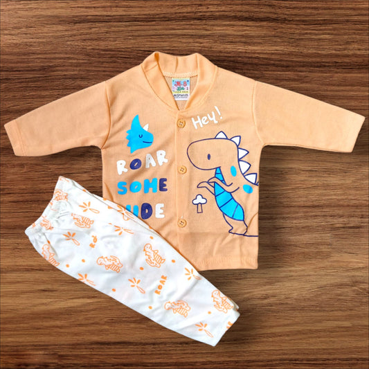 Baby Suit Some Roar Dark Peach (1 to 6 Months)