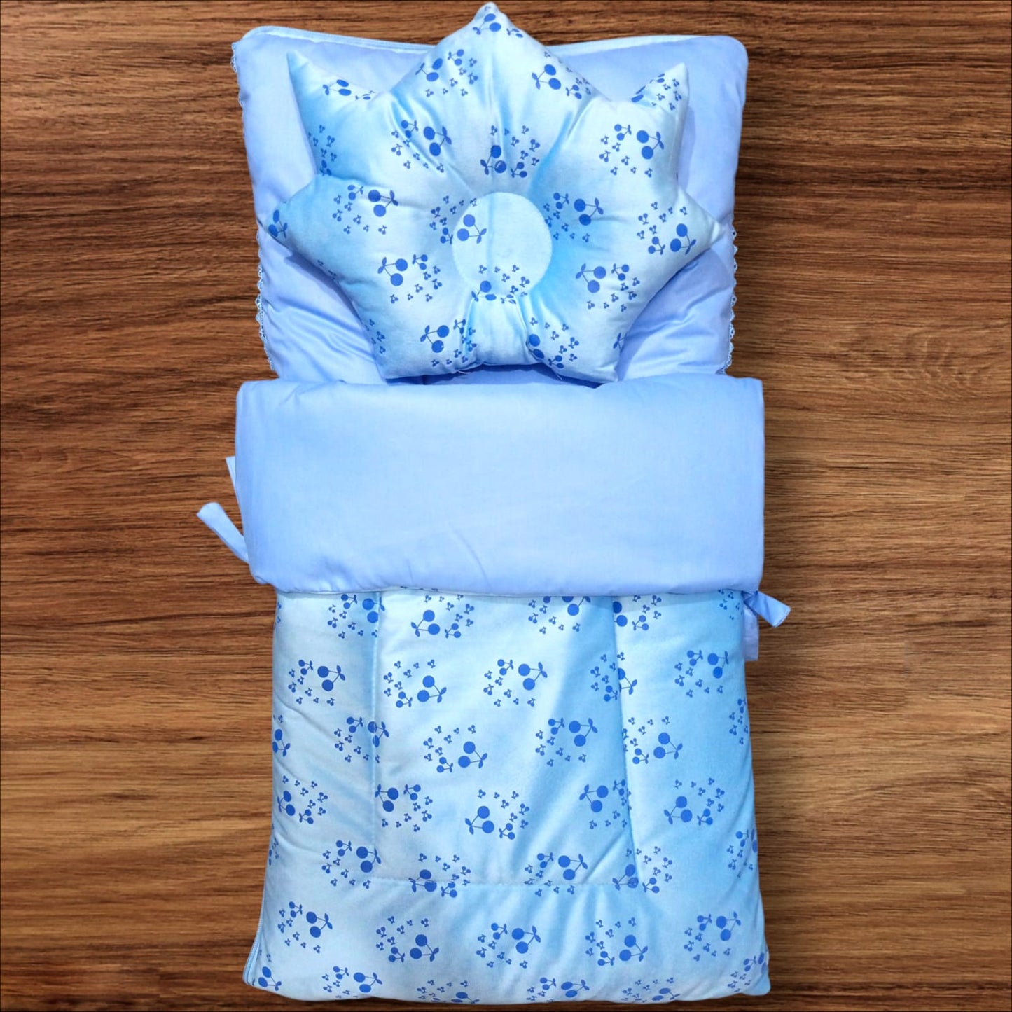 Baby Carry Nest Star Valvet Blue