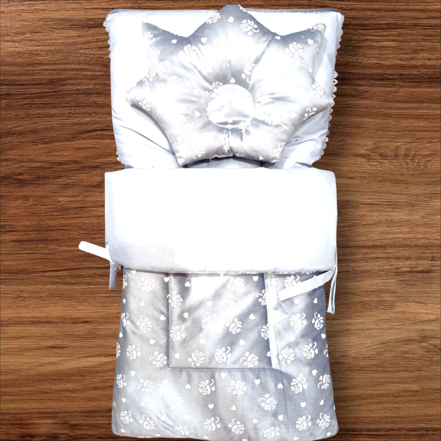 Baby Carry Nest Star Valvet Grey