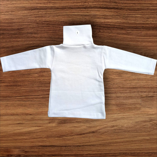 Hi-Neck (1 to 6 Months) White