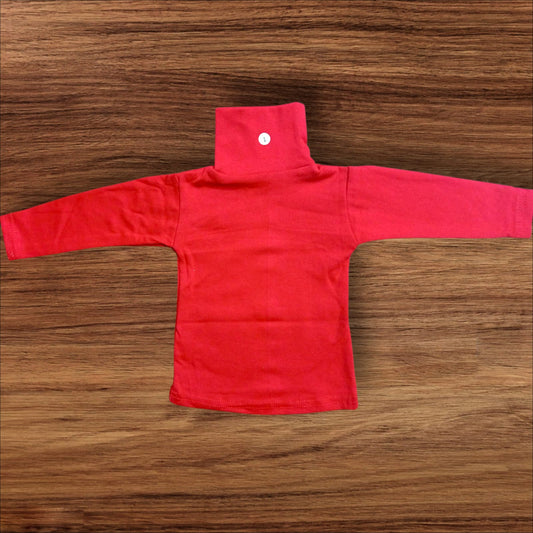Hi-Neck (1 to 6 Months) Red