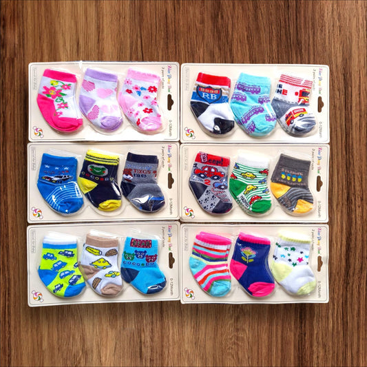 New Born Baby Socks  [Pack Of 3] **
