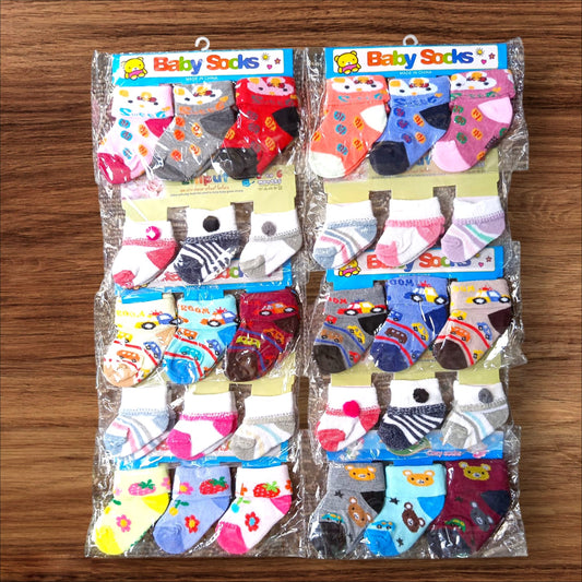 New Born Baby Socks [Pack Of 3] **