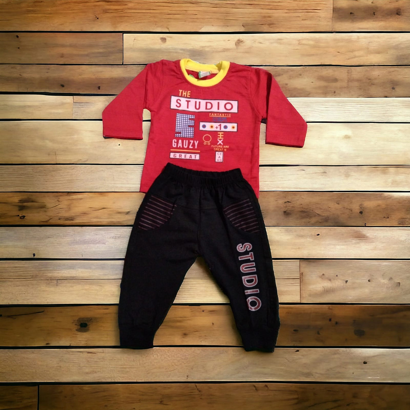 Baba Suit Studio Red (1 to 6 months)*