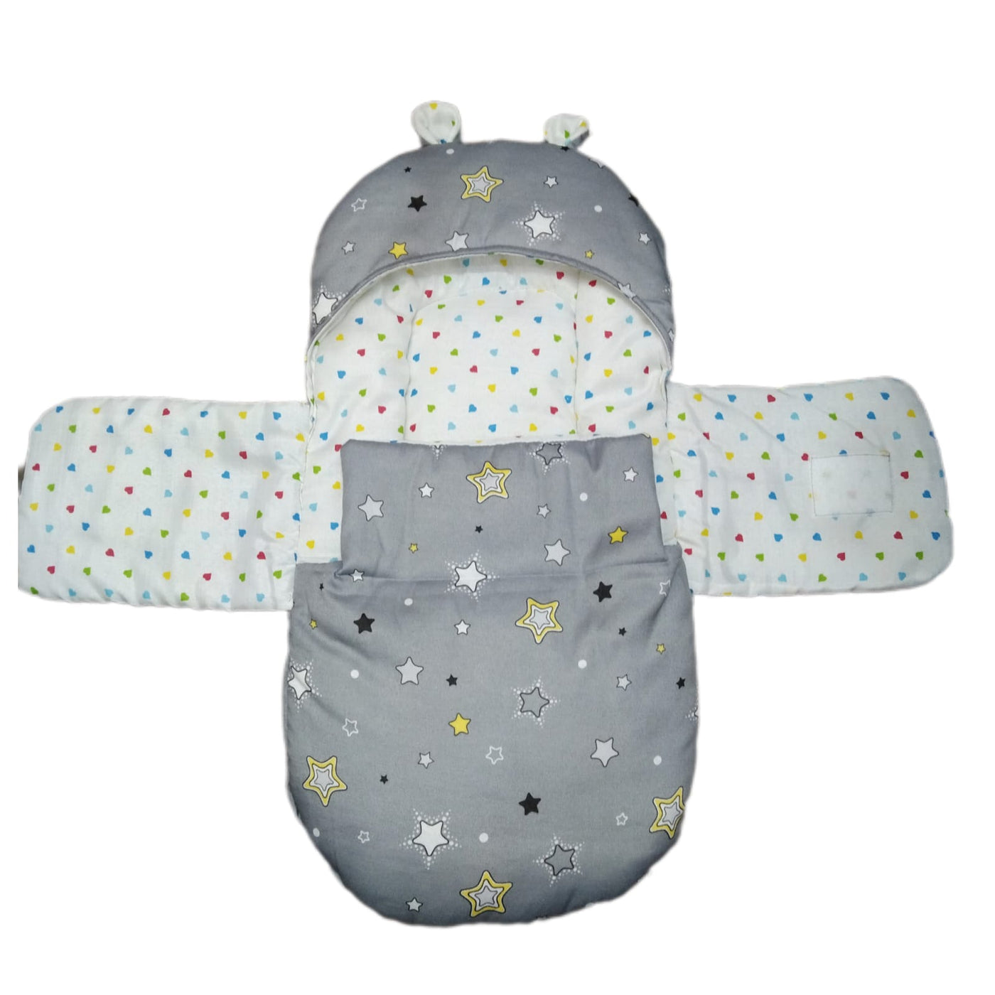 New Born Baby Foamic Swaddle Grey **