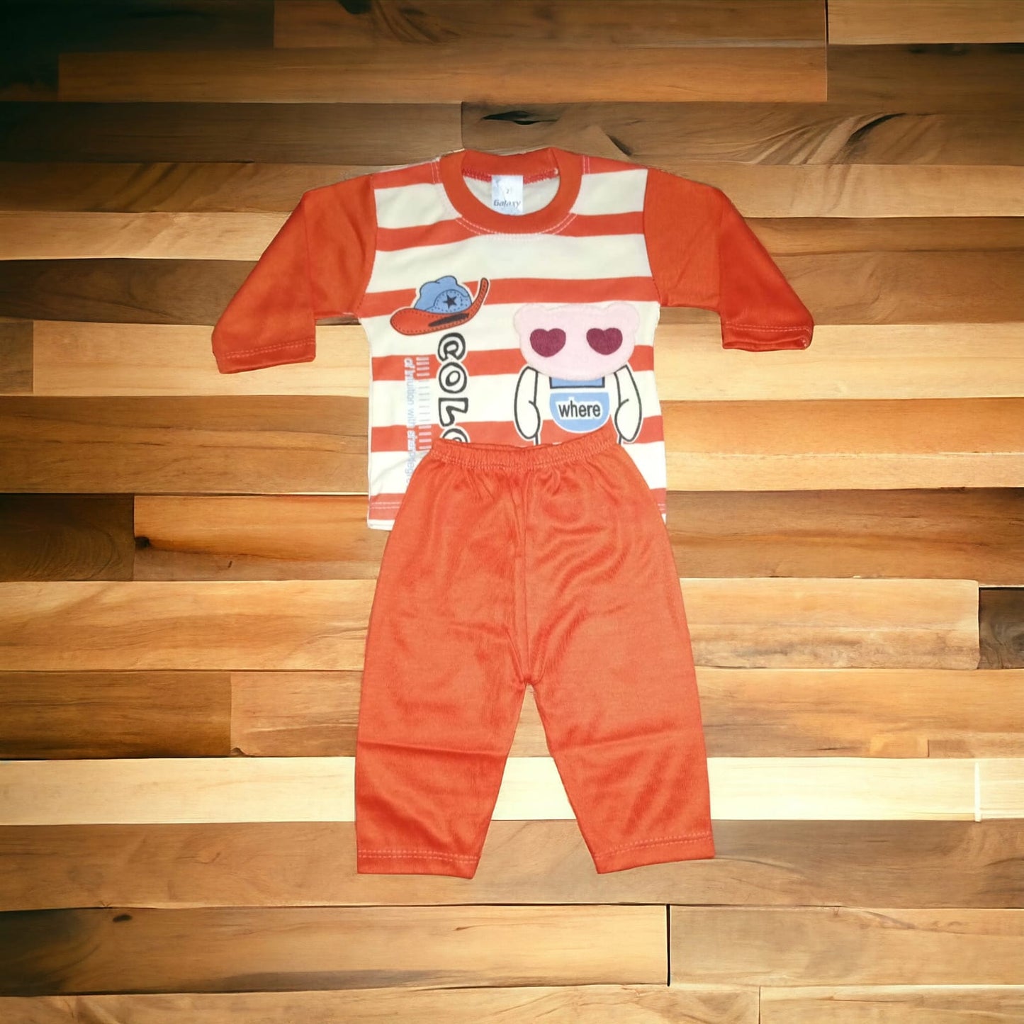 Baba Suit Color Panda Peach (1 to 6 months)