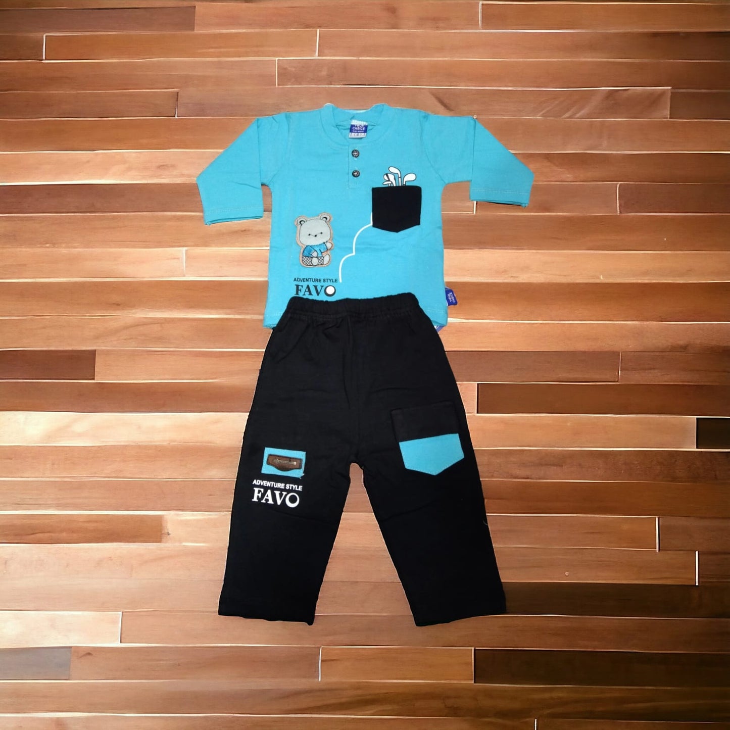 Baba Suit Favo Light Blue (1 to 6 months)