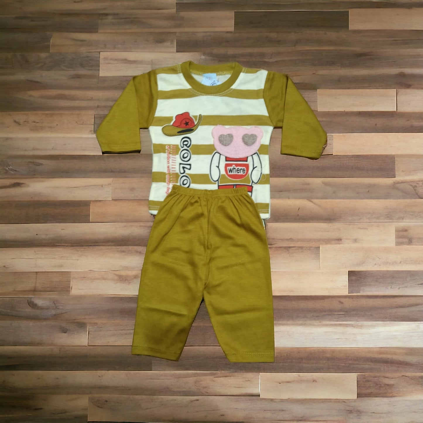 Baba Suit Color Panda Green (1 to 6 months)