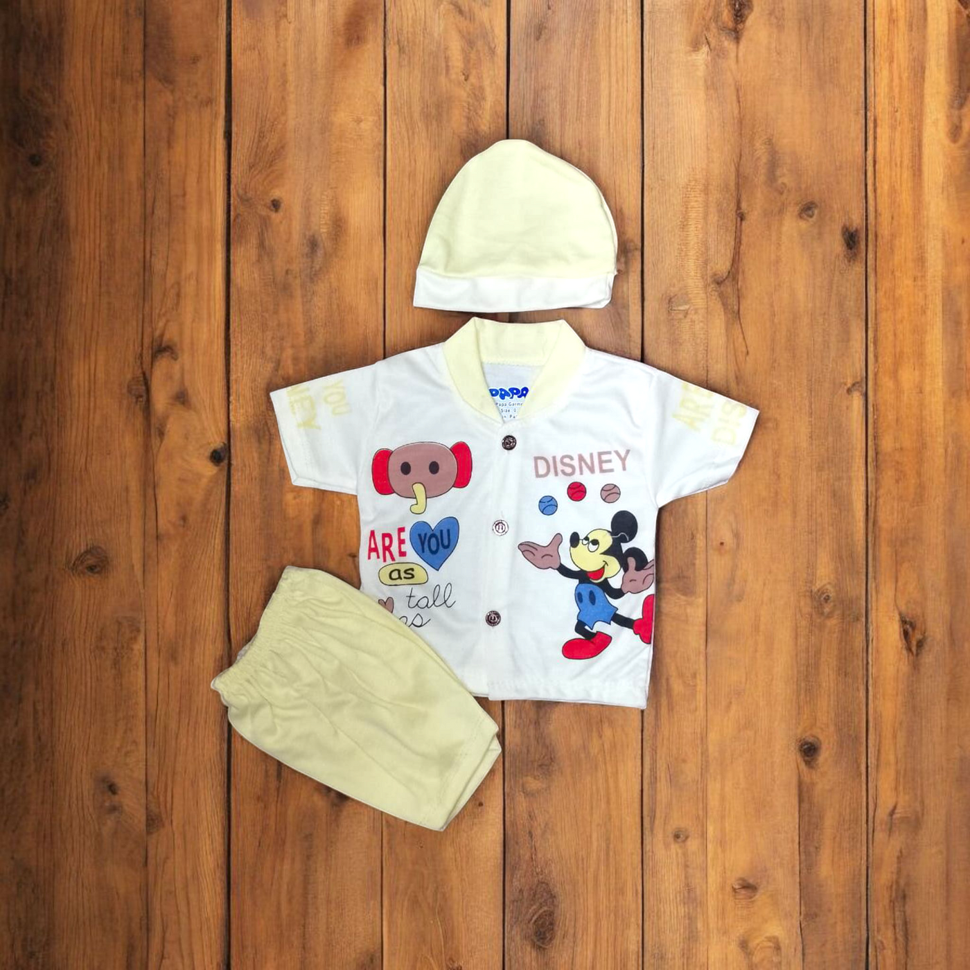 New Born Baby Suit Disney Yellow **