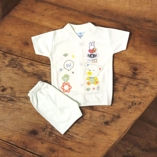 Baby Suit Happy Love Green (1 to 6 Months) **