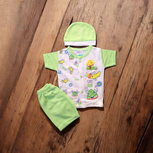 New Born Baby Suit Summer Yellow