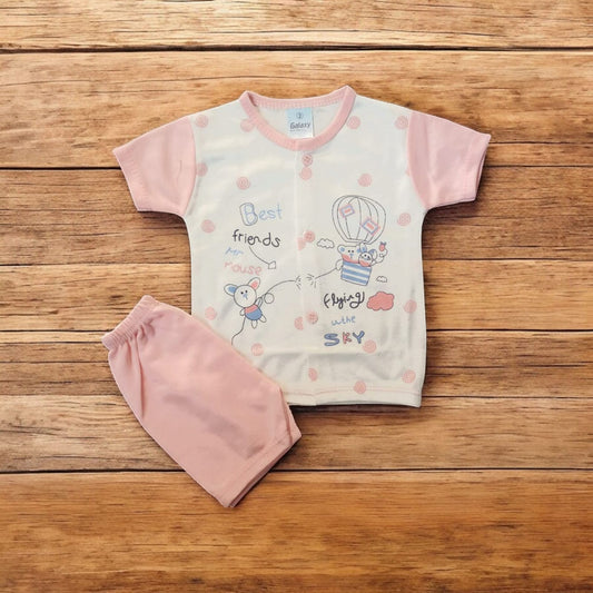 Baby Suit Baby Best Friends Pink (1 to 6 Months) **