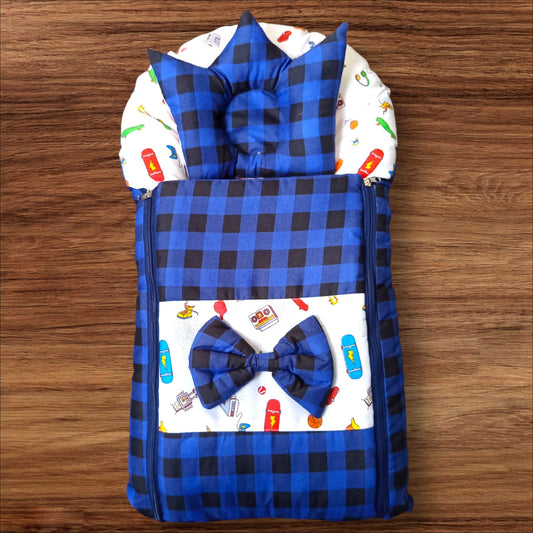 Newborn Baby Carry Nest Cotton Navy Blue