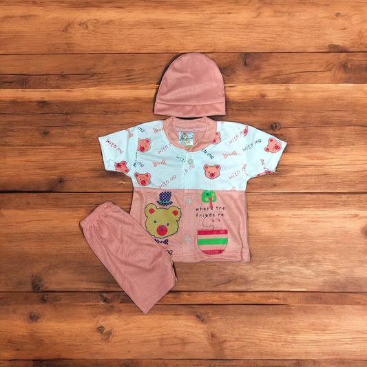 New Born Baby Suit With me Peach