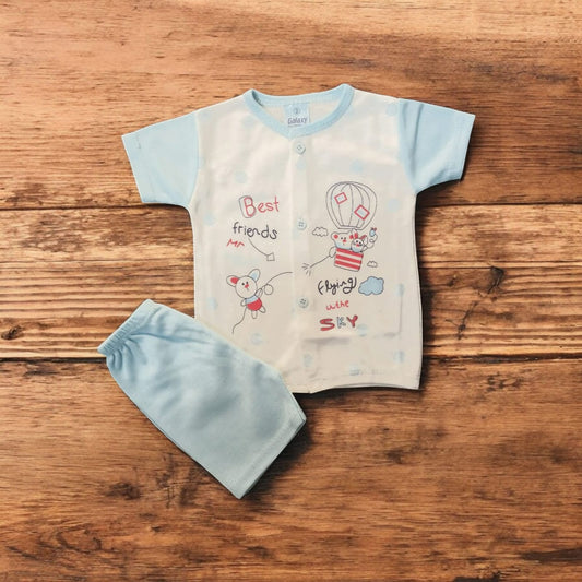 Baby Suit Baby Best Friends Blue (1 to 6 Months) **