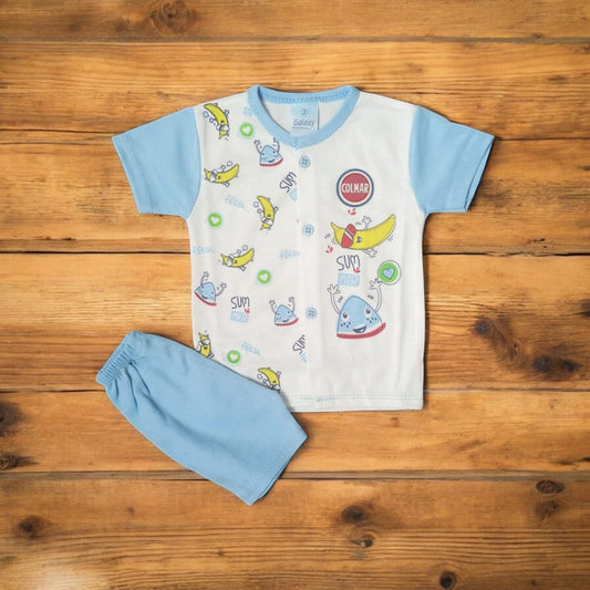 Baby Suit Summer Blue (1 to 6 Months) **