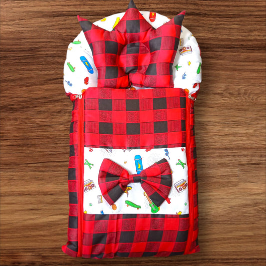 Newborn Baby Carry Nest Cotton Red
