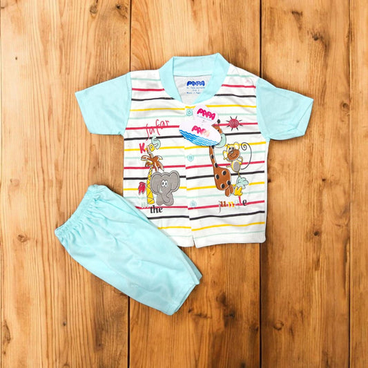 Baby Suit Baby Jungle Blue (1 to 6 Months) **