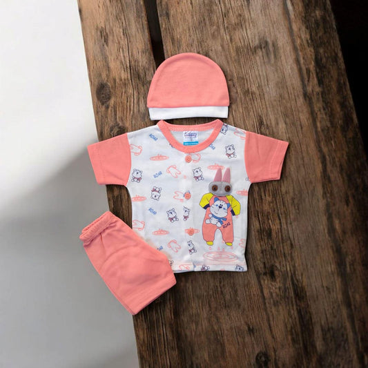 New Born Baby Suit Roar Pink