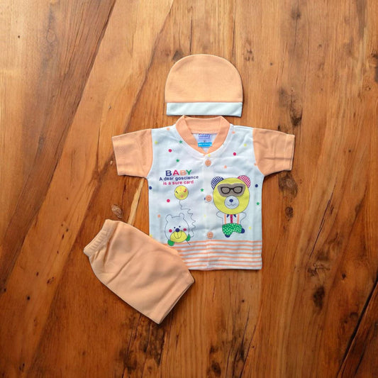 New Born Baby Suit Goscience Peach