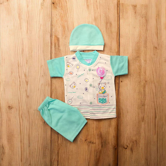 New Born Baby Suit little bear Green