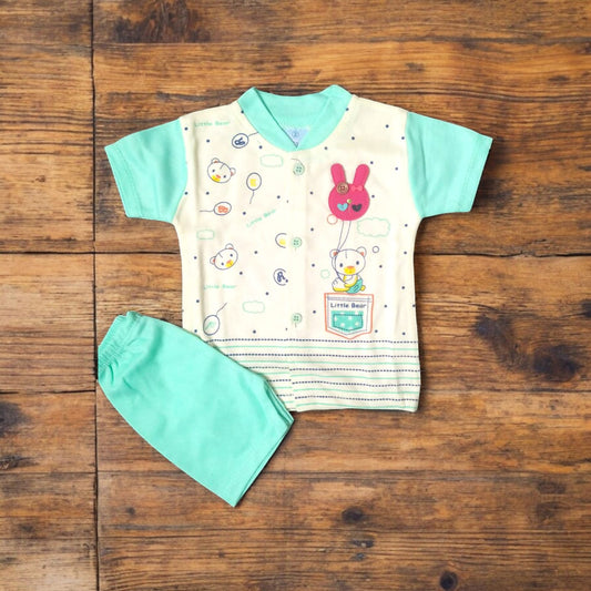 Baby Suit little bear Green (1 to 6 Months) **