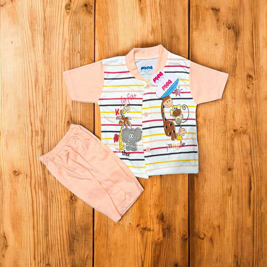 Baby Suit Baby Jungle Peach (1 to 6 Months) **