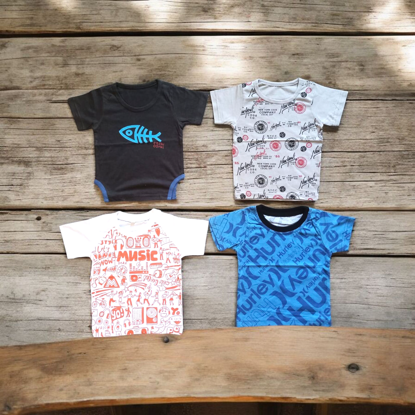 Baba Shirts (Pack of 4) 6 to 12 months