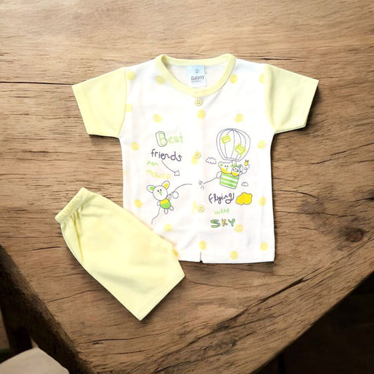 Baby Suit Baby Best Friends Yellow (1 to 6 Months) **
