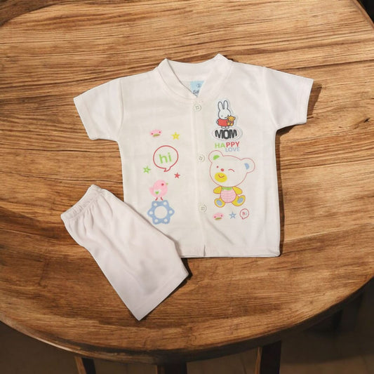 Baby Suit Happy Love Pink (1 to 6 Months) **